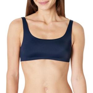 imageAmazon Essentials Womens Squareneck Swim Bikini TopNavy