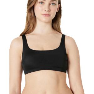 imageAmazon Essentials Womens Squareneck Swim Bikini TopWashed Black