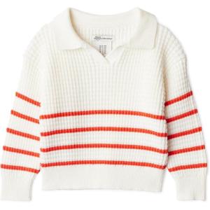 imageAmazon Essentials x Sofia Grainge Mommy amp Me Cotton Crochet Sweaters amp Tank SetsIvory Red Placed Thin Stripe