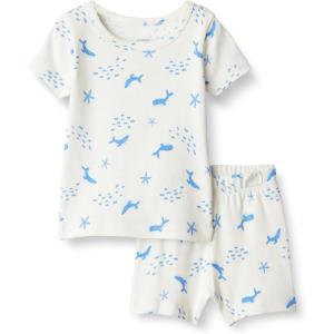 imageAmazon Essentials x Sofia Grainge Mommy and Me Short Sleeve Pajama SetIvory Whales