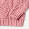 imageAmazon Essentials x Sofia Grainge Babies Toddlers and Boys Cable Crewneck SweaterBlush