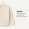 imageAmazon Essentials x Sofia Grainge Babies Toddlers and Boys Cable Crewneck SweaterIvory