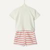 imageAmazon Essentials x Sofia Grainge Babies Toddlers and Boys TShirt and Short Play Set MultipacksPetit SoleilUneven Stripe