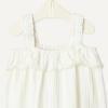 imageAmazon Essentials x Sofia Grainge Baby Girls Cotton Gauze Sleeveless RomperIvory