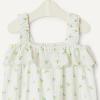 imageAmazon Essentials x Sofia Grainge Baby Girls Cotton Gauze Sleeveless RomperIvory Lemon
