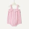 imageAmazon Essentials x Sofia Grainge Baby Girls Cotton Gauze Sleeveless RomperPink Gingham