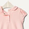 imageAmazon Essentials x Sofia Grainge Baby Girls Cotton Short Sleeve Romper with Peter Pan CollarLight PinkWhite