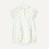 imageAmazon Essentials x Sofia Grainge Baby Girls Cotton Short Sleeve Romper with Peter Pan CollarLight YellowBouquets