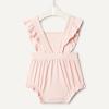 imageAmazon Essentials x Sofia Grainge Baby Girls Cotton Sleeveless Romper with RufflesLight Pink
