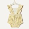 imageAmazon Essentials x Sofia Grainge Baby Girls Cotton Sleeveless Romper with RufflesLight Tan Ditsy Flower