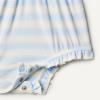 imageAmazon Essentials x Sofia Grainge Baby Girls Cotton Sleeveless Romper with RufflesPale Blue Bold Stripe