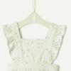imageAmazon Essentials x Sofia Grainge Baby Girls Cotton Sleeveless Romper with RufflesPale Mint Green Ditsy Floral