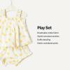 imageAmazon Essentials x Sofia Grainge Baby Girls Cotton Sleeveless Shirt and Shorts Play SetIvory Lemon