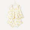 imageAmazon Essentials x Sofia Grainge Baby Girls Cotton Sleeveless Shirt and Shorts Play SetIvory Lemon