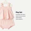 imageAmazon Essentials x Sofia Grainge Baby Girls Cotton Sleeveless Shirt and Shorts Play SetLight Pink