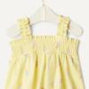imageAmazon Essentials x Sofia Grainge Baby Girls Cotton Sleeveless Shirt and Shorts Play SetLight Yellow Ice Cream