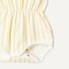 imageAmazon Essentials x Sofia Grainge Baby Girls Lightweight French Terry Sleeveless Shorts RomperGolden Yellow Uneven Stripe