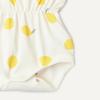 imageAmazon Essentials x Sofia Grainge Baby Girls Lightweight French Terry Sleeveless Shorts RomperIvory Big Lemon