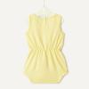 imageAmazon Essentials x Sofia Grainge Baby Girls Lightweight French Terry Sleeveless Shorts RomperLight Yellow