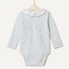 imageAmazon Essentials x Sofia Grainge Baby Girls Long Sleeve Ruffle Collar BodysuitBloomsIvory