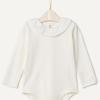 imageAmazon Essentials x Sofia Grainge Baby Girls Long Sleeve Ruffle Collar BodysuitIvoryLight Pink