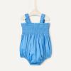imageAmazon Essentials x Sofia Grainge Baby Girls Woven Sleeveless Ruffle RomperBlue