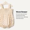 imageAmazon Essentials x Sofia Grainge Baby Girls Woven Sleeveless Ruffle RomperBright Pink Little Strawberries