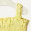 imageAmazon Essentials x Sofia Grainge Baby Girls Woven Sleeveless Ruffle RomperLight Yellow