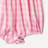 imageAmazon Essentials x Sofia Grainge Baby Girls Woven Sleeveless Ruffle RomperPink Big Gingham