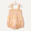 imageAmazon Essentials x Sofia Grainge Baby Girls Woven Sleeveless Ruffle RomperShell Pink Ornate Paisley