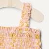 imageAmazon Essentials x Sofia Grainge Baby Girls Woven Sleeveless Ruffle RomperShell Pink Ornate Paisley