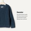 imageAmazon Essentials x Sofia Grainge Toddler and Baby Boys Cotton Pullover SweaterDark Navy