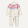 imageAmazon Essentials x Sofia Grainge Toddler and Baby Boys CottonNylon Sweater SetIvory Blush Scenic Fair Isle