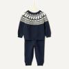 imageAmazon Essentials x Sofia Grainge Toddler and Baby Boys CottonNylon Sweater SetNavy Ivory Scenic Fair Isle