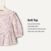 imageAmazon Essentials x Sofia Grainge Toddler and Baby Girls 34 Sleeve Knit TopDelicate FloralPink