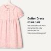 imageAmazon Essentials x Sofia Grainge Toddler and Baby Girls Cotton Sateen Dress with CollarPink Ivory Delicate Floral