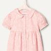 imageAmazon Essentials x Sofia Grainge Toddler and Baby Girls Cotton Sateen Dress with CollarPink Ivory Delicate Floral