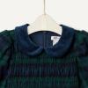 imageAmazon Essentials x Sofia Grainge Toddler and Baby Girls Long Sleeve Flannel DressDark Emerald Green Deep Blue Plaid