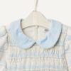 imageAmazon Essentials x Sofia Grainge Toddler and Baby Girls Long Sleeve Flannel DressIvory Light Blue Simple Plaid