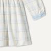 imageAmazon Essentials x Sofia Grainge Toddler and Baby Girls Long Sleeve Flannel DressIvory Light Blue Simple Plaid