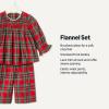 imageAmazon Essentials x Sofia Grainge Toddler and Baby Girls Long Sleeve Flannel SetCherry Red Festive Plaid