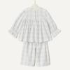 imageAmazon Essentials x Sofia Grainge Toddler and Baby Girls Long Sleeve Flannel SetIvory Light Blue Simple Plaid