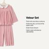 imageAmazon Essentials x Sofia Grainge Toddler and Baby Girls RelaxedFit Corduroy Velour SetBlush