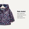 imageAmazon Essentials x Sofia Grainge Toddler and Baby Girls WaterRepellent Rain JacketNavy Hearts