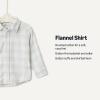 imageAmazon Essentials x Sofia Grainge Toddlers and Baby Boys Button Down Plaid Flannel ShirtIvory Light Blue Simple Plaid