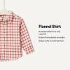 imageAmazon Essentials x Sofia Grainge Toddlers and Baby Boys Button Down Plaid Flannel ShirtIvory Raspberry Red Windowpane