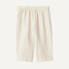 imageAmazon Essentials x Sofia Grainge Toddlers and Baby Boys Cotton Linen Pullon PantsTaupe Even Stripe