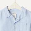 imageAmazon Essentials x Sofia Grainge Toddlers and Baby Boys Cotton Linen Short Sleeve Shirt amp Shorts Play SetLight Blue