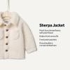 imageAmazon Essentials x Sofia Grainge Toddlers and Baby Boys Sherpa Fleece Overshirt JacketIvory