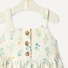 imageAmazon Essentials x Sofia Grainge Toddlers and Baby Girls Cotton Casual Fit and Flare DressIvory Bouquet